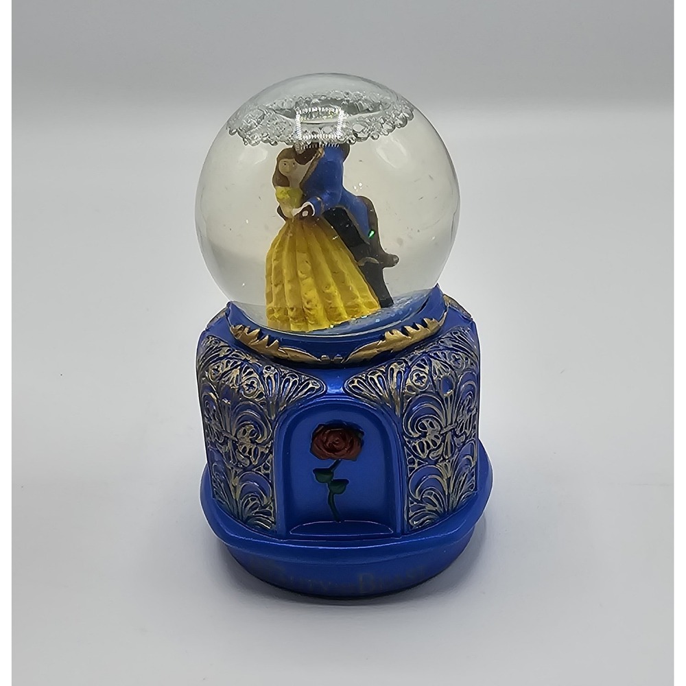 Disney Beauty And The Beast Snow Globe Dancing‎ Water Globe Small 5"